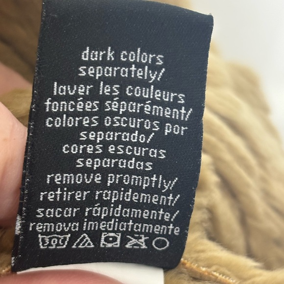 Calvin Klein suede tan faux fur double zip up jacket - Picture 6 of 9